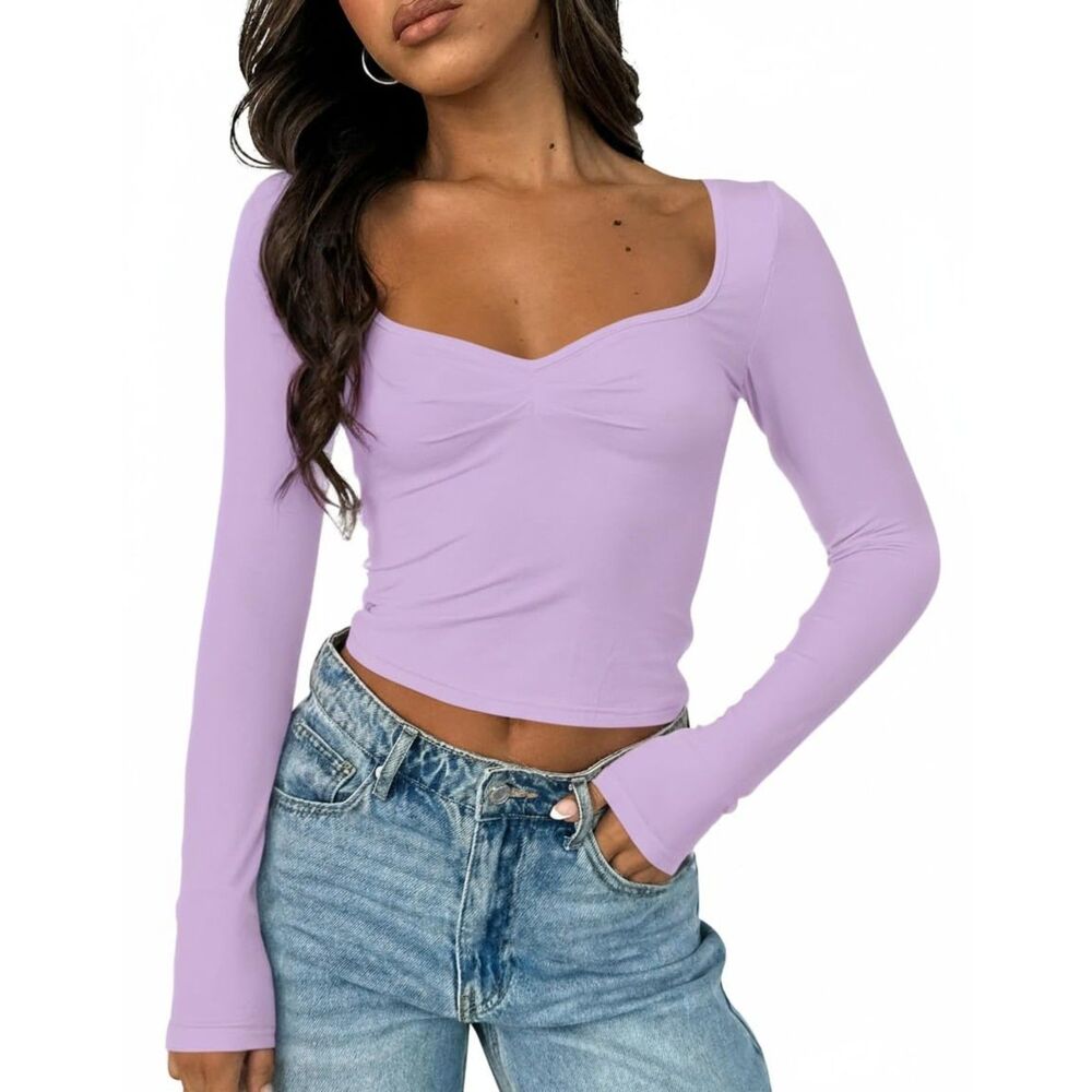 Sexy Long Sleeve Going Out Top, MEDIUM, 1O-170T008